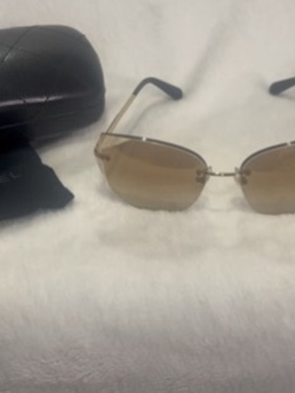 GOLD CHANEL SUNGLASSES